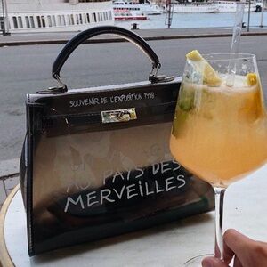 Cute black plastic bag